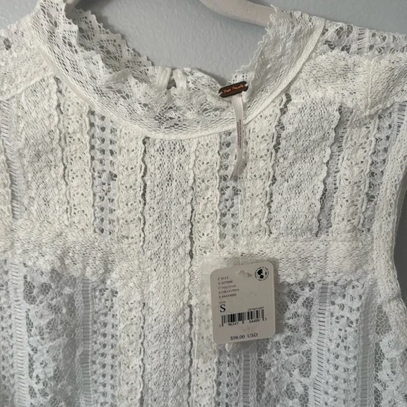 Free People Tea Party Top Size Small - Picture 6 of 7